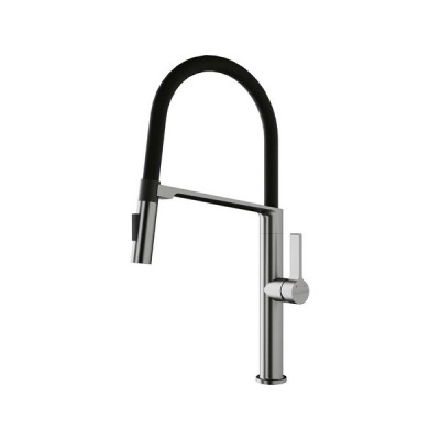 Смеситель Paulmark Barrel Ba214029-BS, брашированная нерж. сталь Смеситель Paulmark Barrel Ba214029-BS, брашированная нерж. сталь