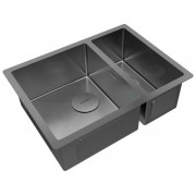 Мойка Paulmark Next 58/2S uni PM225844-GM, вороненая сталь