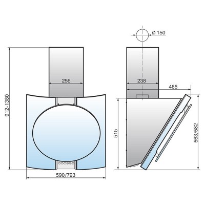 Вытяжка Elikor Графит 80Н-700-Э4Д нерж/стекло черное Вытяжка Elikor Графит 80Н-700-Э4Д нерж/стекло черное