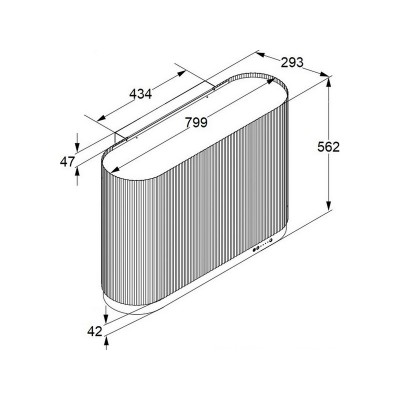 Вытяжка MAUNFELD MURANO 80 чёрный антрацит Вытяжка MAUNFELD MURANO 80 чёрный антрацит