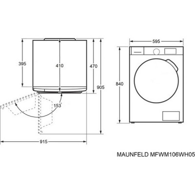Стиральная машина MAUNFELD MFWM106WH05 Стиральная машина MAUNFELD MFWM106WH05