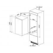 Холодильник Smeg S4C122E встраиваемый