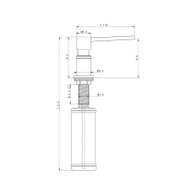 Дозатор Paulmark KRAFT D003-BR, бронза