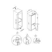 Холодильник MAUNFELD MBF19354NFWGR LUX Inverter встраиваемый