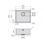 Мойка Falmec Como 50 (врезной монтаж)