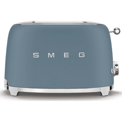 Тостер на 2 ломтика SMEG TSF01SBMEU cиний шторм матовый Тостер на 2 ломтика SMEG TSF01SBMEU cиний шторм матовый
