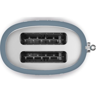Тостер на 2 ломтика SMEG TSF01SBMEU cиний шторм матовый Тостер на 2 ломтика SMEG TSF01SBMEU cиний шторм матовый