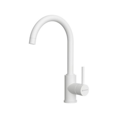 Смеситель Omoikiri Shinagawa-P-WH латунь/белый (4974108) Смеситель Omoikiri Shinagawa-P-WH латунь/белый (4974108)