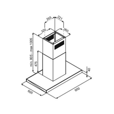 Вытяжка De Dietrich DHI2963B Вытяжка De Dietrich DHI2963B