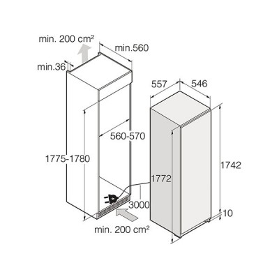 Холодильная камера ASKO RBR276DND1 встраиваемая Холодильная камера ASKO RBR276DND1 встраиваемая