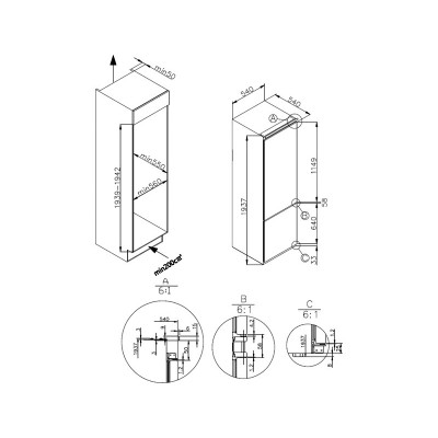 Холодильник MAUNFELD MBF193NFFW встраиваемый Холодильник MAUNFELD MBF193NFFW встраиваемый