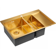 Мойка Paulmark Liga PM227851-BGL, брашированное золото