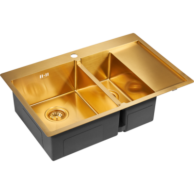 Мойка Paulmark Liga PM227851-BGL, брашированное золото Мойка Paulmark Liga PM227851-BGL, брашированное золото