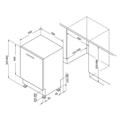 Посудомоечная машина Korting KDI 60110 Посудомоечная машина Korting KDI 60110