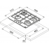 Варочная панель Franke FHSM 604 3G DC XS C (106.0554.391) газовая Варочная панель Franke FHSM 604 3G DC XS C (106.0554.391) газовая