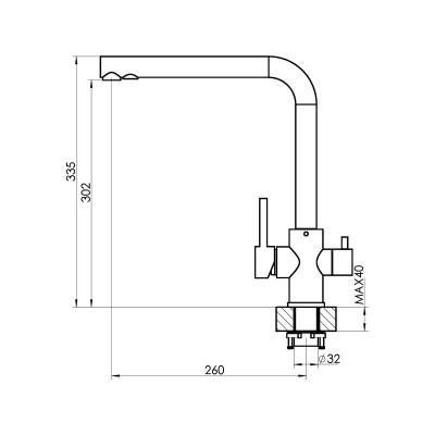 Смеситель Florentina Альдо нуар классик Смеситель Florentina Альдо нуар классик