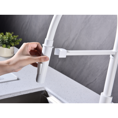 Смеситель Paulmark Halt Ha214021-431, белый матовый Смеситель Paulmark Halt Ha214021-431, белый матовый