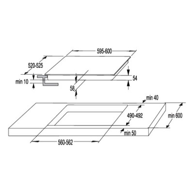 Варочная панель Korting HI 64044 B индукционная Варочная панель Korting HI 64044 B индукционная