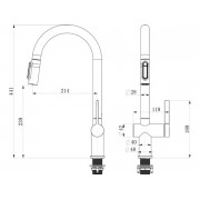 Смеситель Longran Techno LM2187 Black