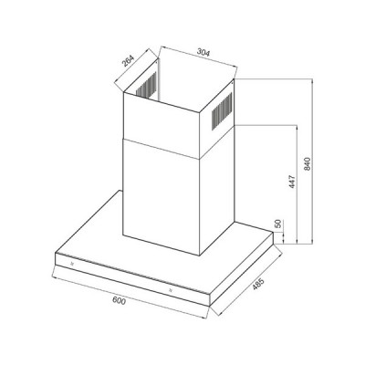 Вытяжка KRONA ONYX 600 GLASS BLACK S Вытяжка KRONA ONYX 600 GLASS BLACK S