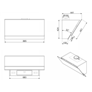 Вытяжка SMEG KV694R