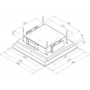 Вытяжка Pando E-201/65X65 BLANCO V.1130 ECO PLUS