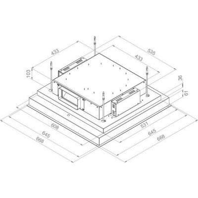 Вытяжка Pando E-201/65X65 BLANCO V.1130 ECO PLUS Вытяжка Pando E-201/65X65 BLANCO V.1130 ECO PLUS