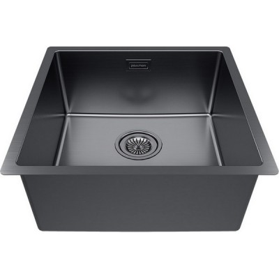 Мойка Paulmark Lassan 44 uni LA44-GM, вороненая сталь Мойка Paulmark Lassan 44 uni LA44-GM, вороненая сталь