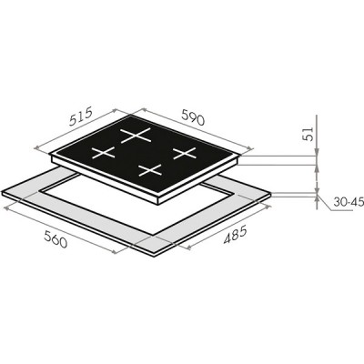 Варочная панель MAUNFELD EGHG.64.23CWG газовая Варочная панель MAUNFELD EGHG.64.23CWG газовая