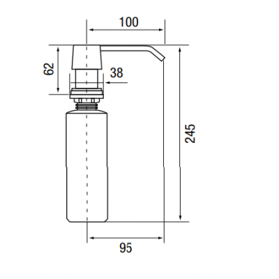 Дозатор Longran LD0005, Stainless Steel Дозатор Longran LD0005, Stainless Steel