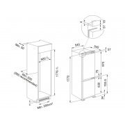 Холодильник Franke FCB 320 TNF NE E (118.0696.811) встраиваемый