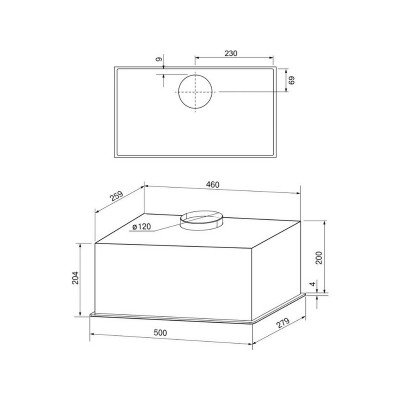 Вытяжка KRONA ARVEN 500 black PB V2 Вытяжка KRONA ARVEN 500 black PB V2