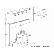 Вытяжка MAUNFELD Prestige 90 нержавеющая сталь