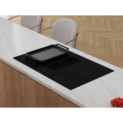 Варочная панель De Dietrich DPH4840BT индукционная с вытяжкой Варочная панель De Dietrich DPH4840BT индукционная с вытяжкой