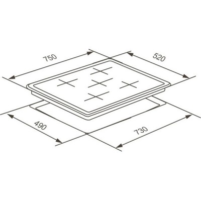 Варочная панель MEFERI MIH755BK POWER индукционная Варочная панель MEFERI MIH755BK POWER индукционная