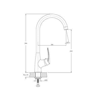 Смеситель GranFest GF-Z-3424 терракот 307 Смеситель GranFest GF-Z-3424 терракот 307