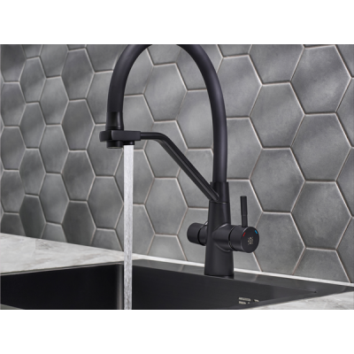 Смеситель Handmade SUS127TBL-016F-015, черный/черный Смеситель Handmade SUS127TBL-016F-015, черный/черный