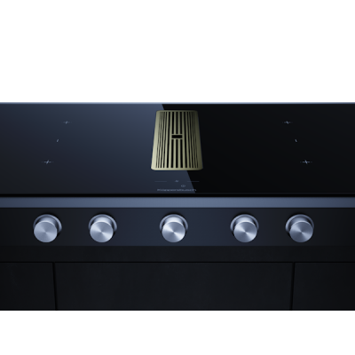 Варочная панель Kuppersbusch KMI 9850.1 SR-E Gold индукционная с вытяжкой Варочная панель Kuppersbusch KMI 9850.1 SR-E Gold индукционная с вытяжкой