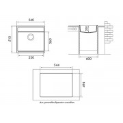 Мойка "Longran" Geos GES560.510 - 10 Onyx