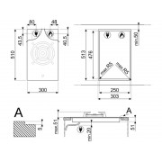 Варочная панель SMEG PV331CN газовая