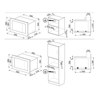СВЧ - печь SMEG FMI120B3 СВЧ - печь SMEG FMI120B3