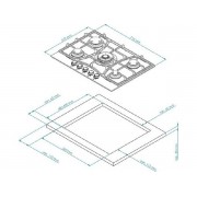 Варочная панель Kuppersberg FS 710 C Bronze газовая