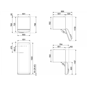 Холодильник SMEG FAB28ROR6