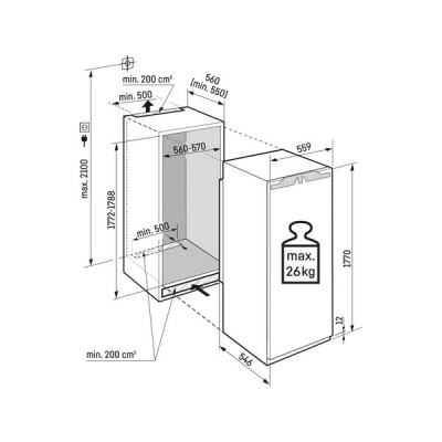 Холодильник Liebherr IRBd 5121-22 001 встраиваемый Холодильник Liebherr IRBd 5121-22 001 встраиваемый