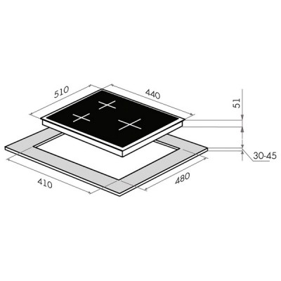 Варочная панель MAUNFELD EGHE.43.33CB/G газовая Варочная панель MAUNFELD EGHE.43.33CB/G газовая