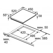Варочная панель MAUNFELD AVI4534SSBK индукционная