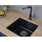 Смеситель Paulmark Kassel Ka214311-418, черный металлик/хром