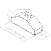 Вытяжка Pando GTI/510 NEGRO V.1050 ECO SEC PLUS