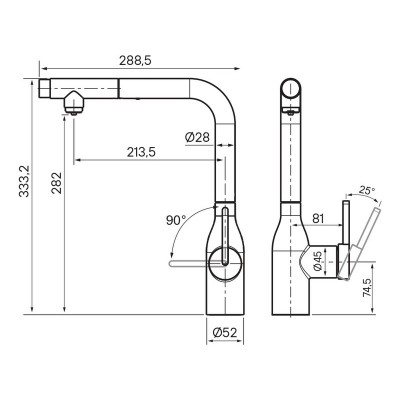 Смеситель Paulmark Viper Vi213105-431, белый матовый Смеситель Paulmark Viper Vi213105-431, белый матовый