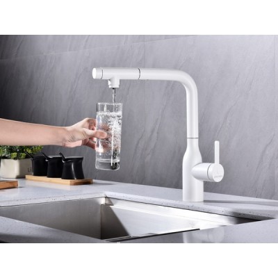 Смеситель Paulmark Viper Vi213105-431, белый матовый Смеситель Paulmark Viper Vi213105-431, белый матовый